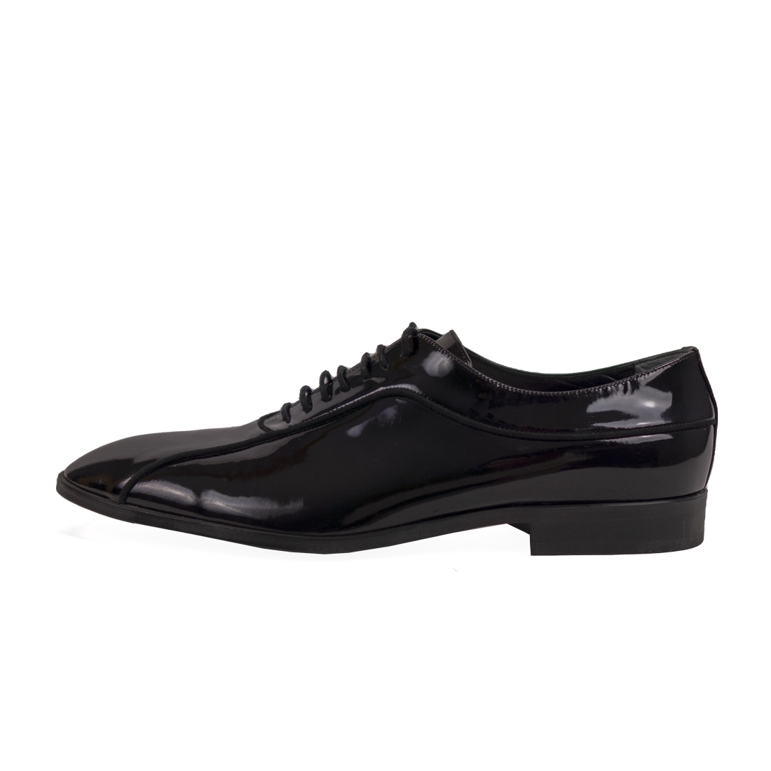 Peppe Intesello - Black Lace-Up Oxfords Dress Shoes Peppe - Cowhide ...