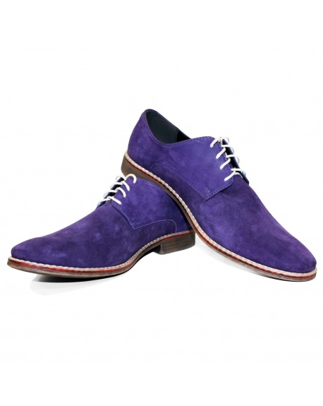 Modello Viollati - Schnürer - Handmade Colorful Italian Leather Shoes