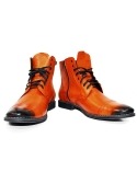 Modello Pallullo - Bottes Hautes - Handmade Colorful Italian Leather Shoes