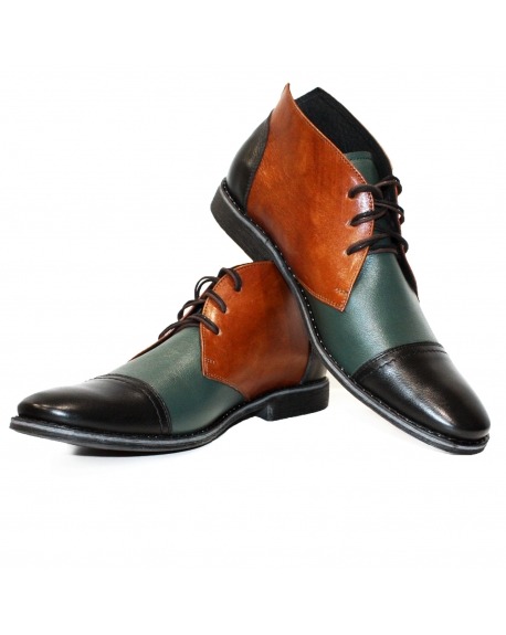 Modello Tripodollo - Desert Boots - Handmade Colorful Italian Leather Shoes