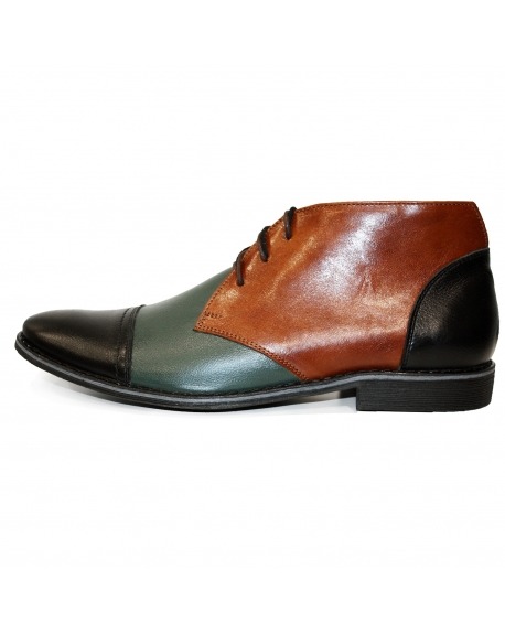 Modello Tripodollo - Chukka Boots - Handmade Colorful Italian Leather Shoes