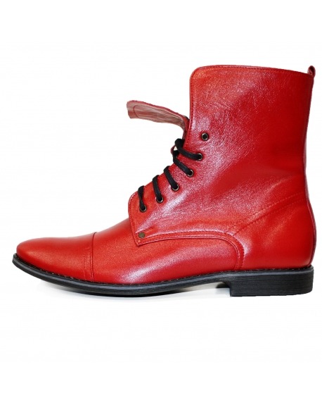 Modello Pacidero - Wysokie Buty - Handmade Colorful Italian Leather Shoes
