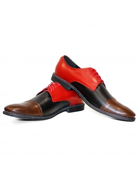 Modello Pabirreto - Schnürer - Handmade Colorful Italian Leather Shoes