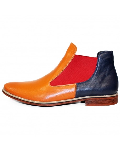 Modello Mixerro - Botki Chelsea - Handmade Colorful Italian Leather Shoes
