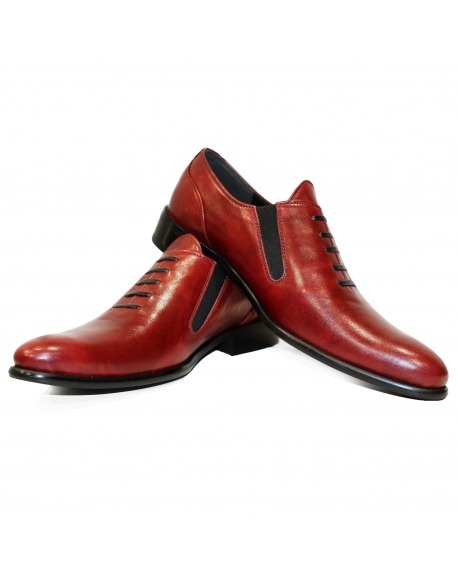Modello Rabetto - Zapatillas Sin Cordones - Handmade Colorful Italian Leather Shoes
