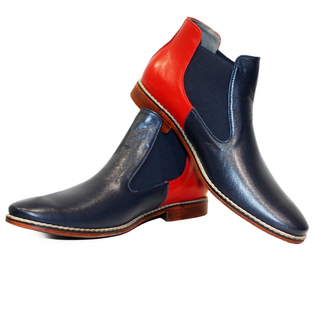 Modello Rtena - Bottines Chelsea - Handmade Colorful Italian Leather Shoes