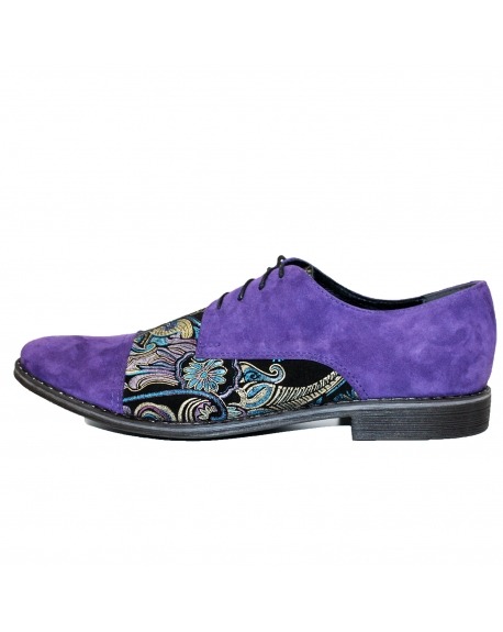 Modello Fioletto - Buty Klasyczne - Handmade Colorful Italian Leather Shoes