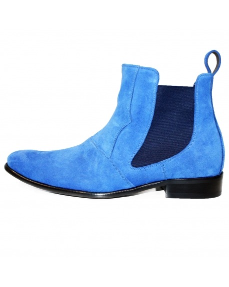 Modello Bluemoon - ботинки челси мужские - Handmade Colorful Italian Leather Shoes