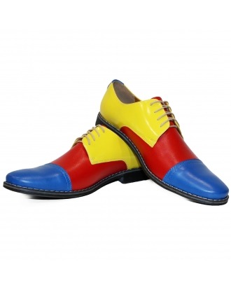 Modello Funnero - Classic Shoes - Handmade Colorful Italian Leather Shoes