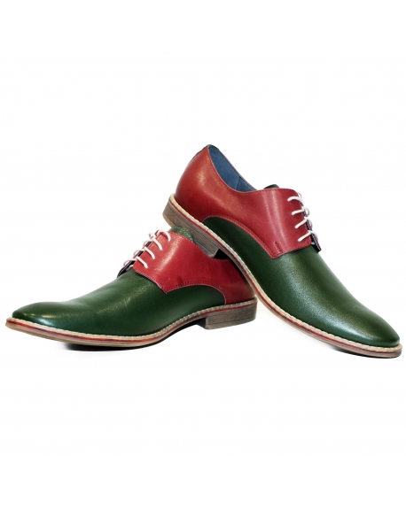Modello Huterso - Scarpe Classiche - Handmade Colorful Italian Leather Shoes