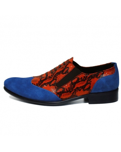 Modello Baccalto - Zapatillas Sin Cordones - Handmade Colorful Italian Leather Shoes