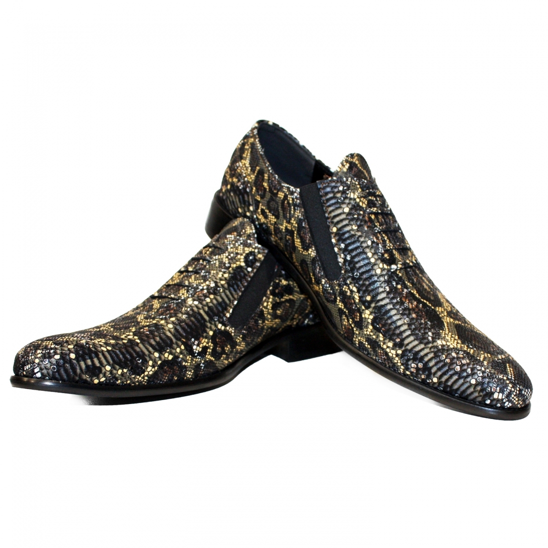 Modello Serpenterro - Mocassini - Handmade Colorful Italian Leather Shoes