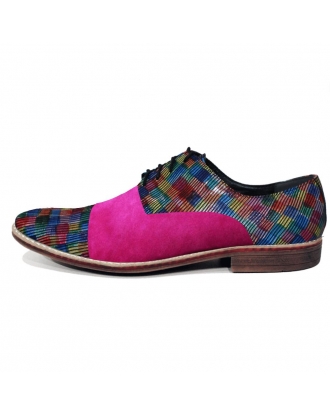 Modello Flamenico - Classic Shoes - Handmade Colorful Italian Leather Shoes