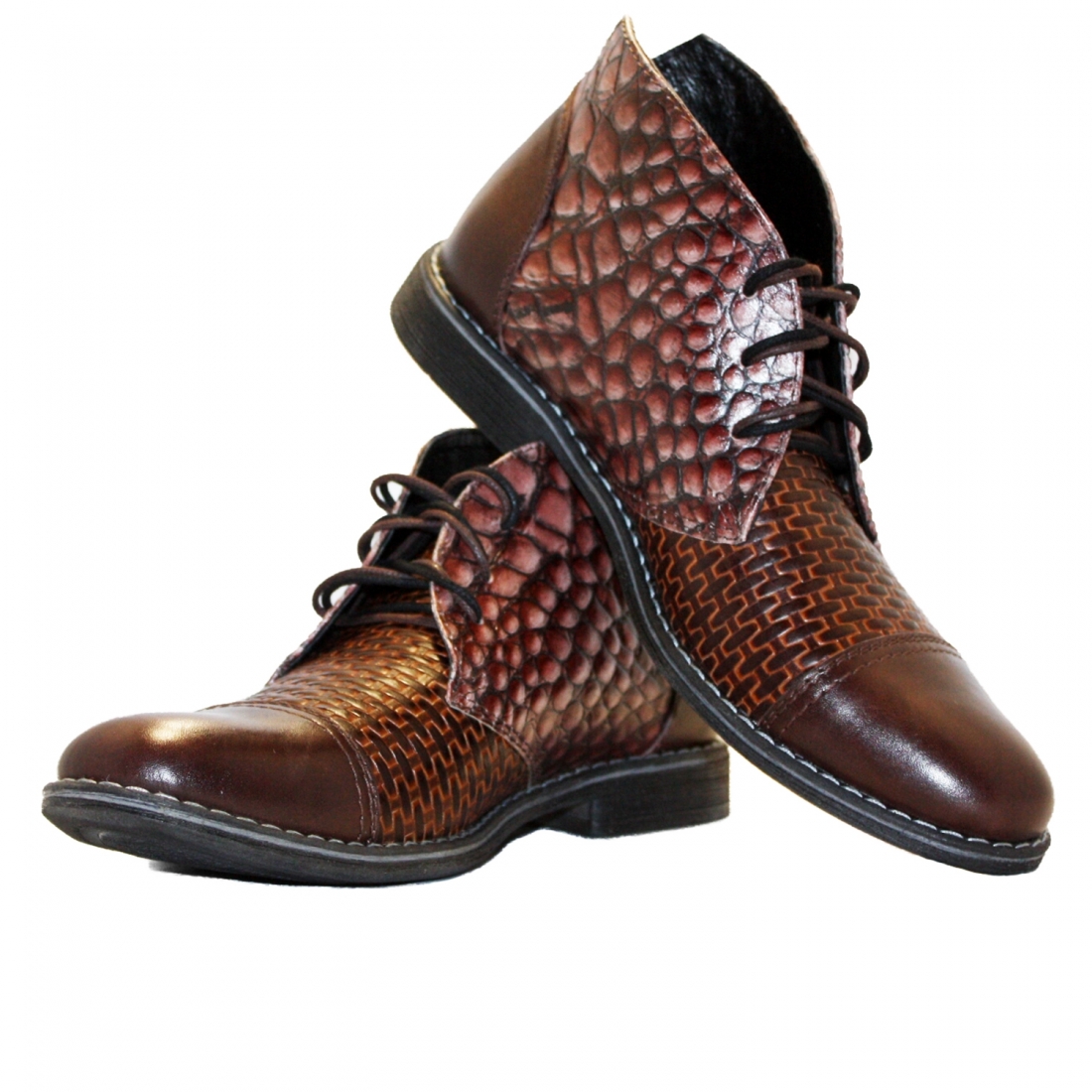 Modello Brunerro - Buty Chukka - Handmade Colorful Italian Leather Shoes